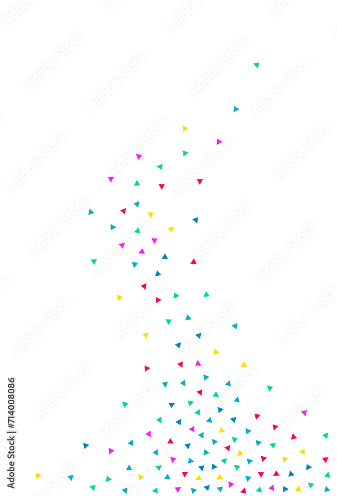 Rainbow Confetti Flying Vector White Background. Rainbow Confetti Flying Vector White Background.