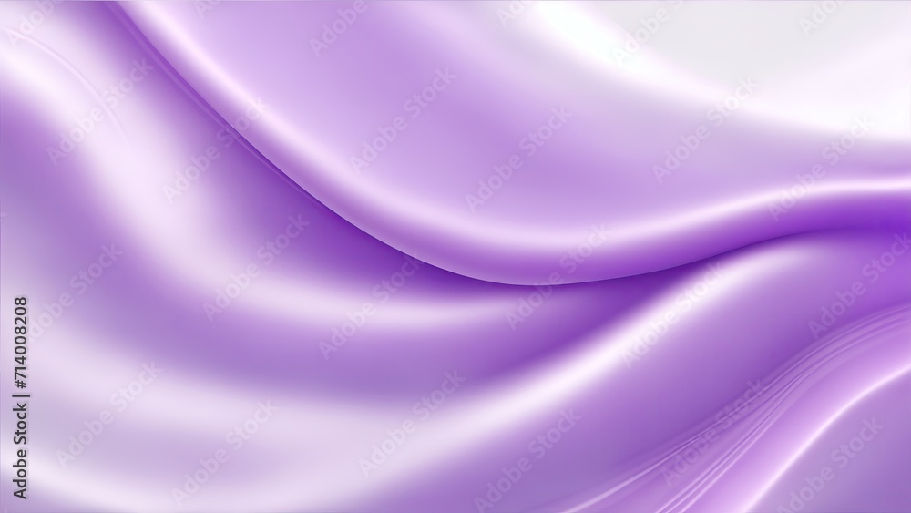 Fototapeta premium Soft pastel Violet shiny satin silk swirl wave background