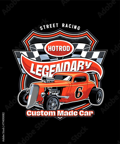 Hotrod Legendary Retro Design