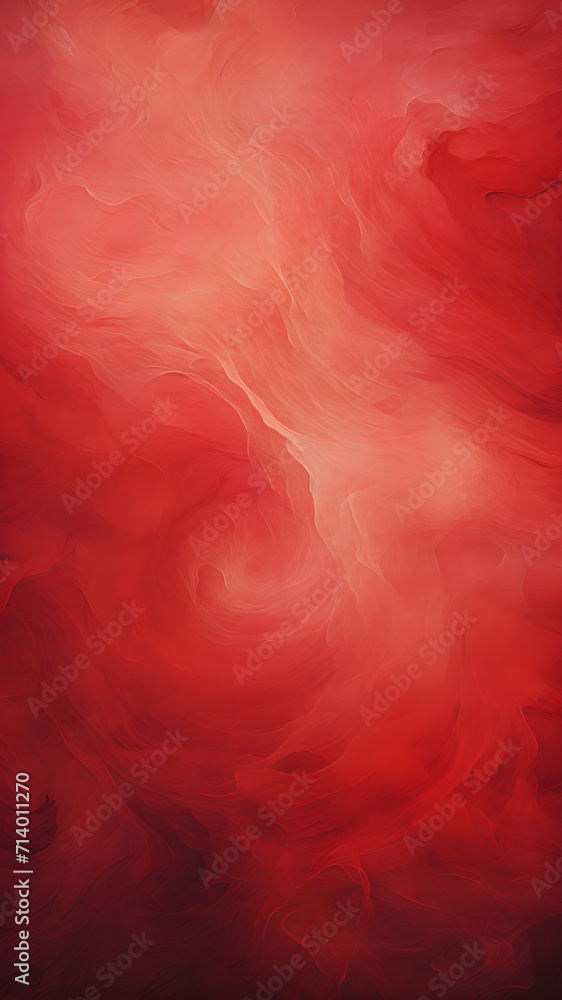 The harmony of the red background: the illustrative skill and brightness of the composition is created by AI The harmony of the red background: the illustrative skill and brightness of the composition is created by AI
