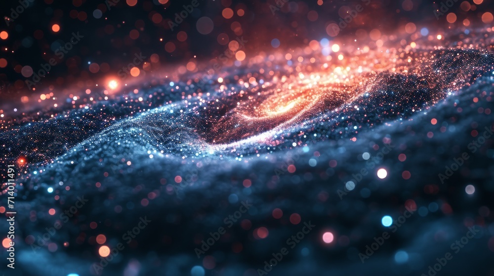 Micro-cosmos, galaxy, nebula on dark background Micro-cosmos, galaxy, nebula on dark background