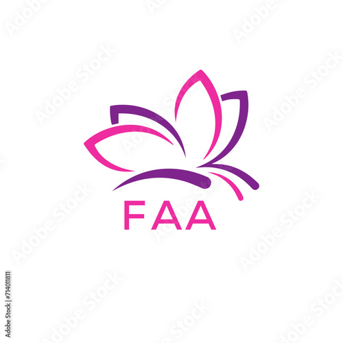 Fototapeta Naklejka Na Ścianę i Meble -  FAA Letter logo design template vector. FAA Business abstract connection vector logo. FAA icon circle logotype.
