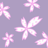 Beautiful cherry blossom petal pattern background
