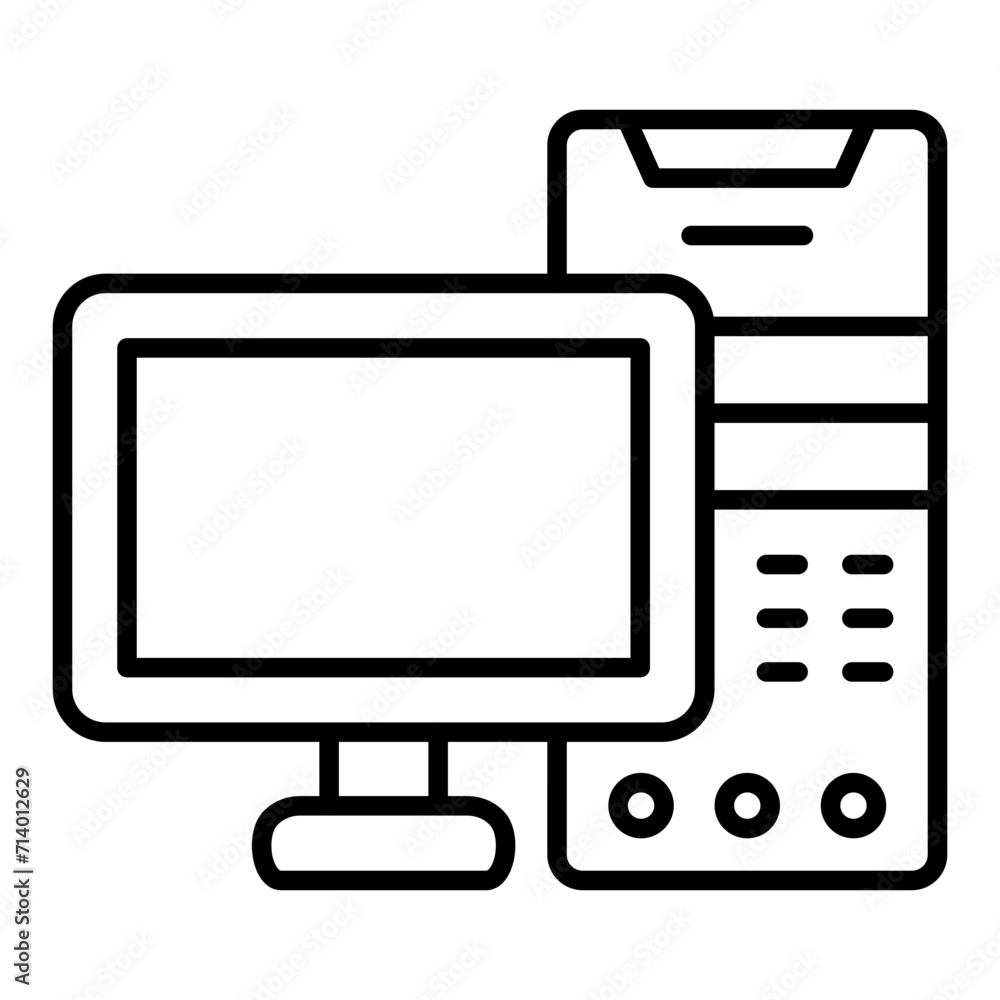 Tower Computer Icon Tower Computer Icon