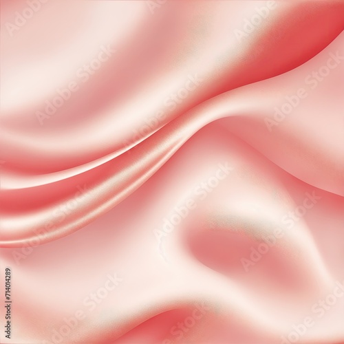 Soft pastel red shiny satin silk swirl wave background