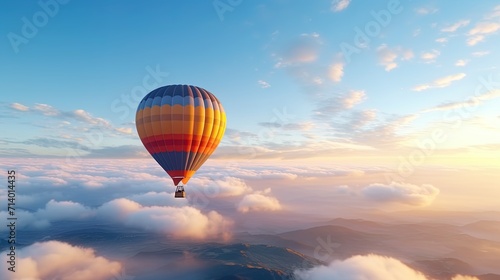 The lightness of the clouds during a balloon flight © Jūlija