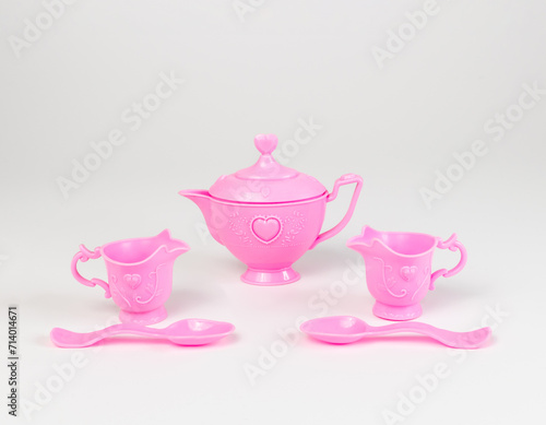 Children's tea set made of plastic