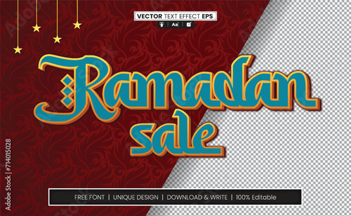 Ramadan text effect Fully Editable