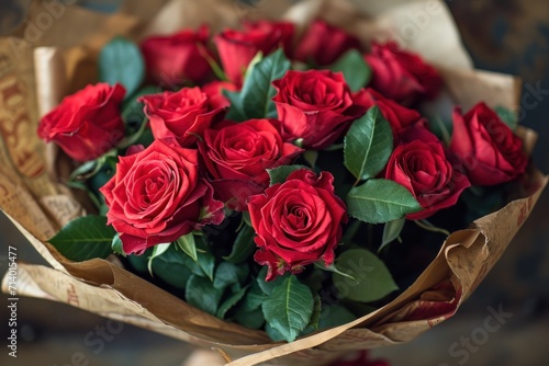 bouquet of red  roses