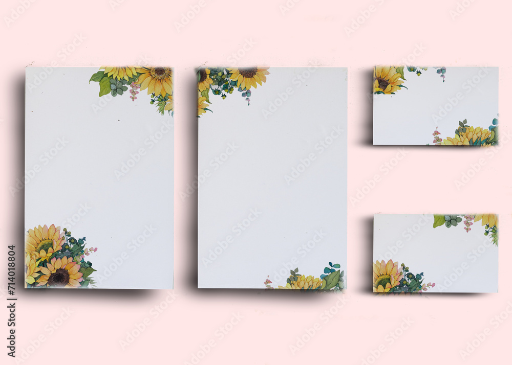 Various design templates or backgrounds can be used for packaging, cards, albums, written illustrations, and more