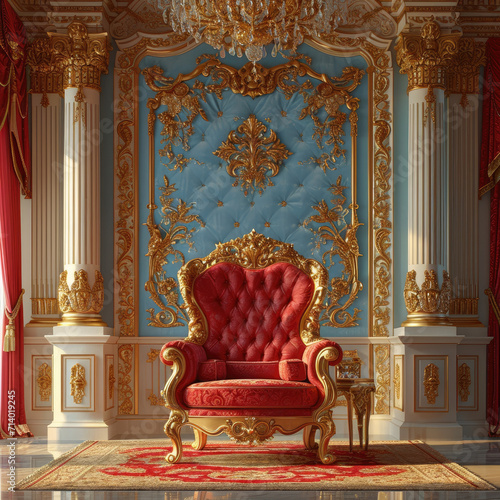 Regal Throne Room with Open Royal Decree