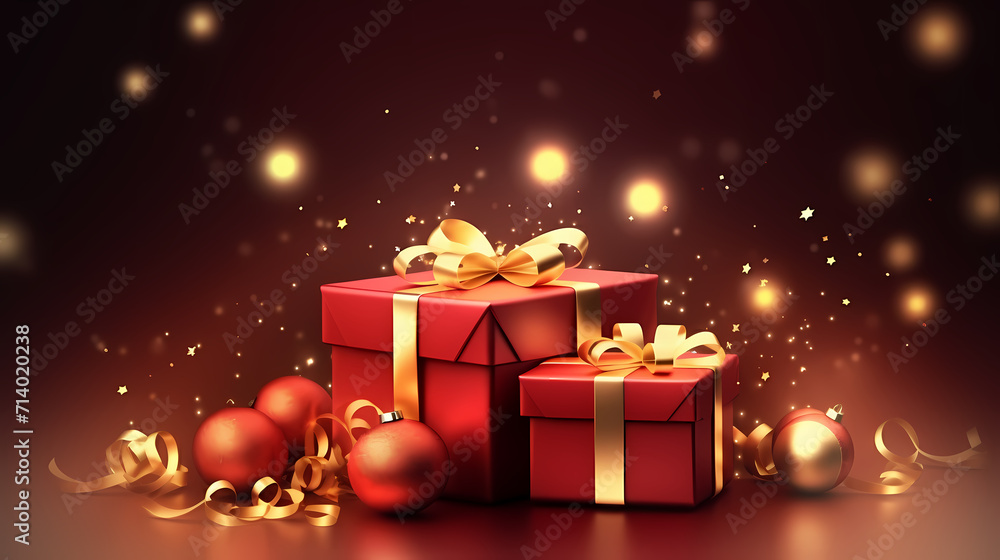 Gift box background with copy space for Christmas gifts, holidays or birthdays Gift box background with copy space for Christmas gifts, holidays or birthdays