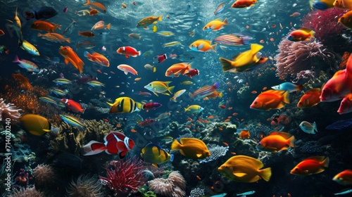 In the depths of the ocean, you'll find a multitude of fish - different colors, sizes, and species, creating a rich tapestry of marine life © Orxan
