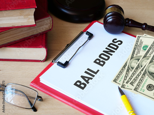 Bail bonds are shown using the text