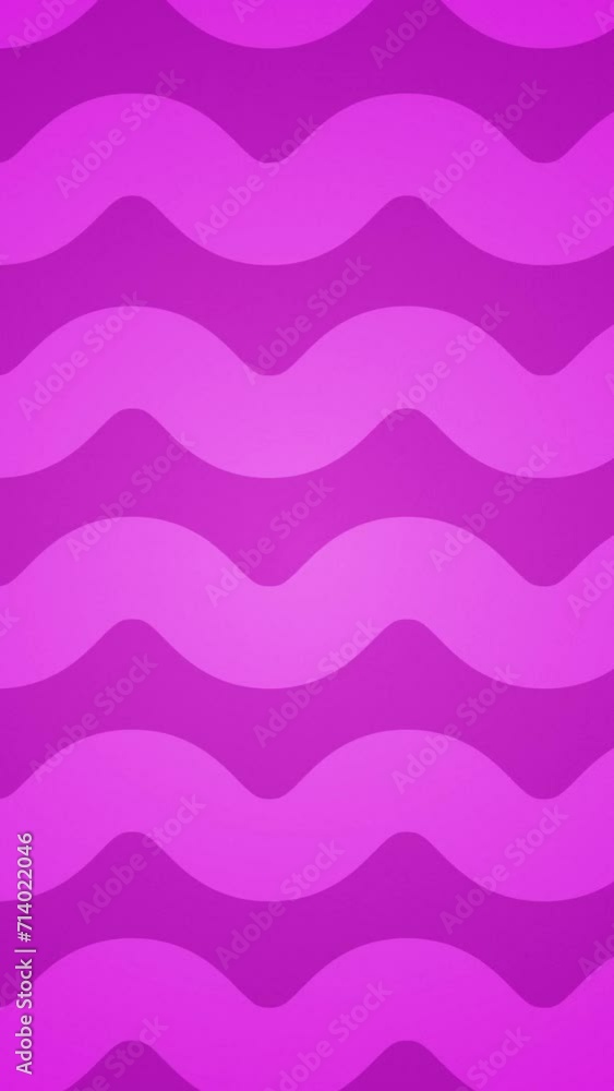 Abstract thick soft and curved zigzag wavy lines moving left to right seamless looped animation.Gradient pink color background. Abstract thick soft and curved zigzag wavy lines moving left to right seamless looped animation.Gradient pink color background.