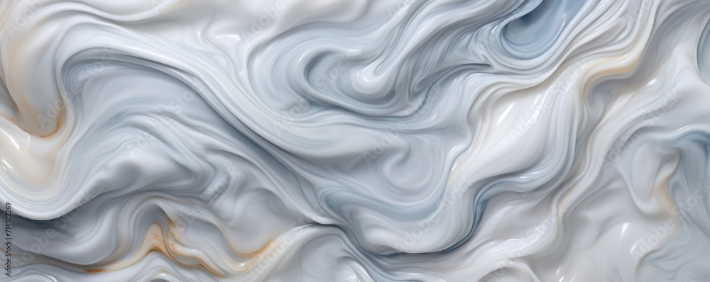 Obraz premium White marble curly background