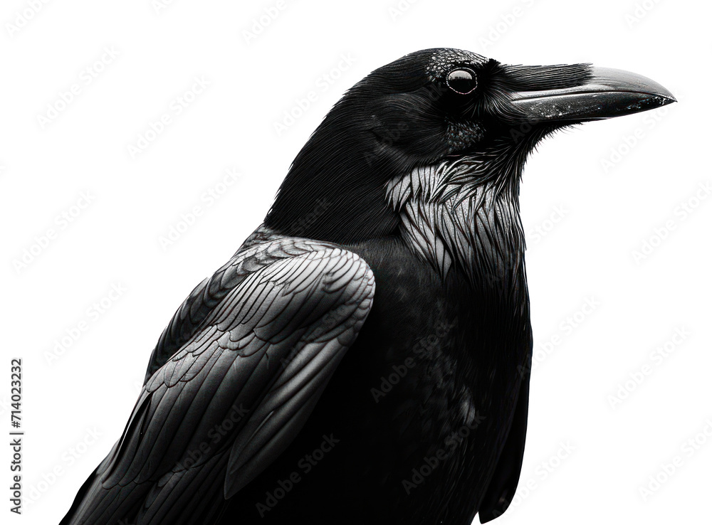 a black crow in silhouette isolated a black crow in silhouette isolated