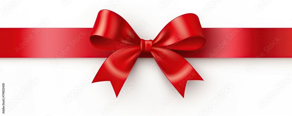 red ribbon on white background red ribbon on white background