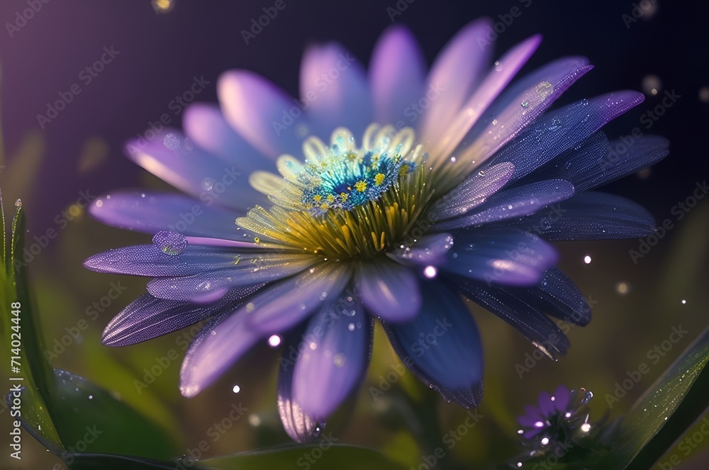 Obraz premium Daisy flower.wallpaper or backdrop concept