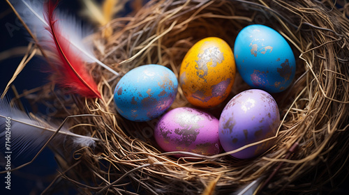 Obraz na płótnie Colorful Ester Eggs