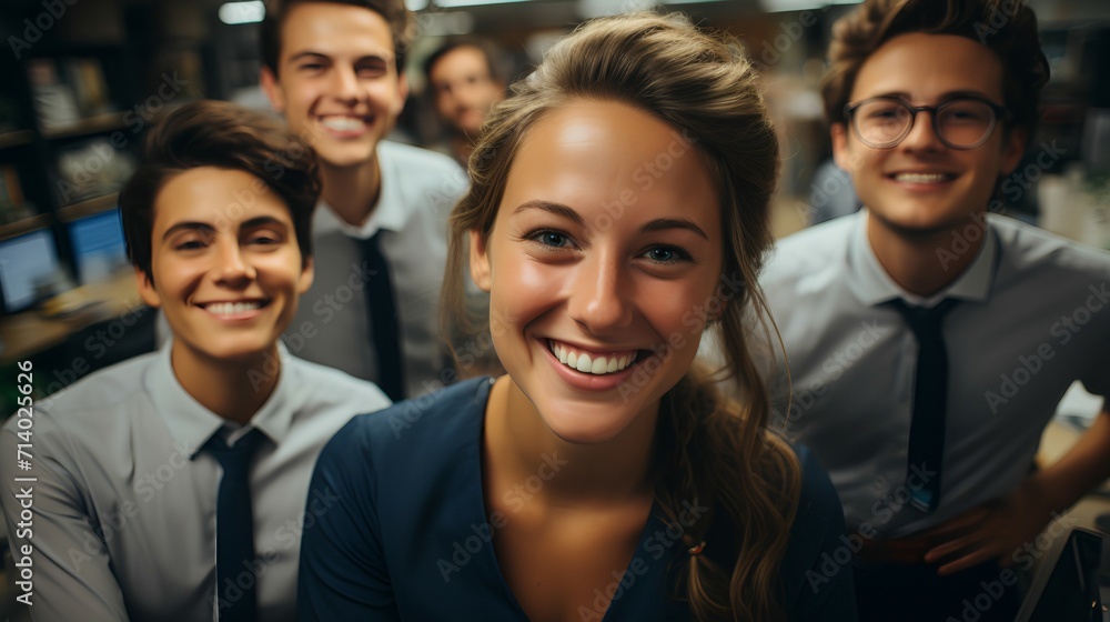 Smiling and confident female executive - profile picture - CEO - business loeader 