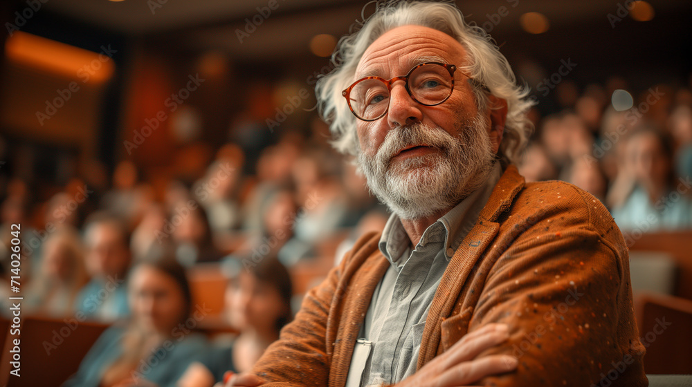 Professor sitting with students Professor sitting with students