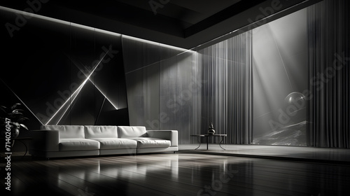 Modern minimalist interior ...