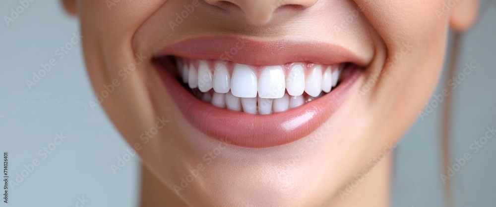 woman smiling with a white smile in the background woman smiling with a white smile in the background