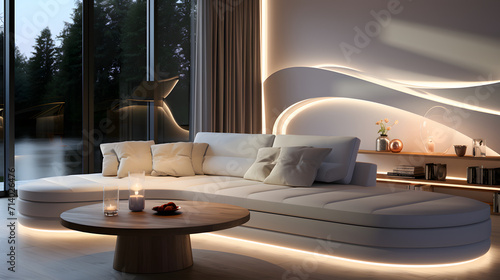 Modern minimalist interior ...