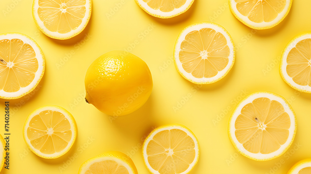Lemon slices background Lemon slices background