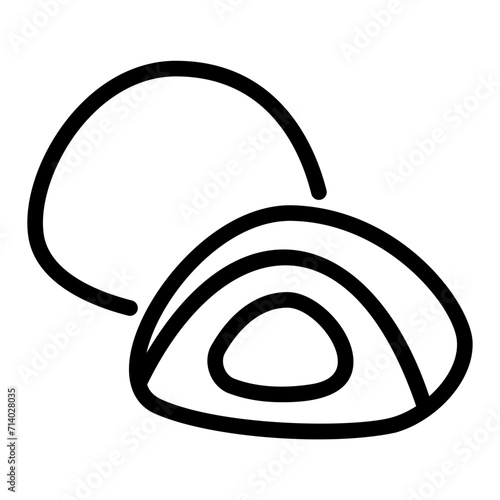 mochi outline icon
