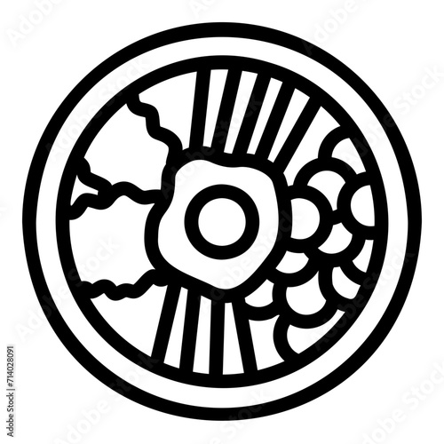 bibimbap outline icon