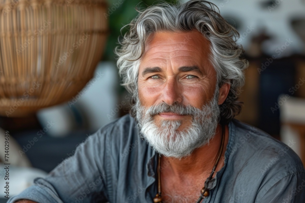 portrait of a senior man with grey hair and beard portrait of a senior man with grey hair and beard