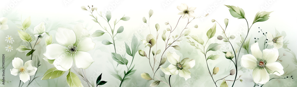 Watercolor Wild Flowers Watercolor Wild Flowers