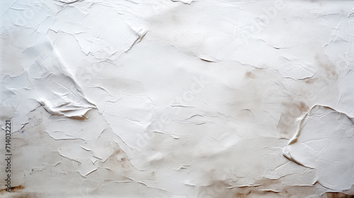 White Textured Paper Pasted on the Wall - Textured Canvas - White Paint on the Wall