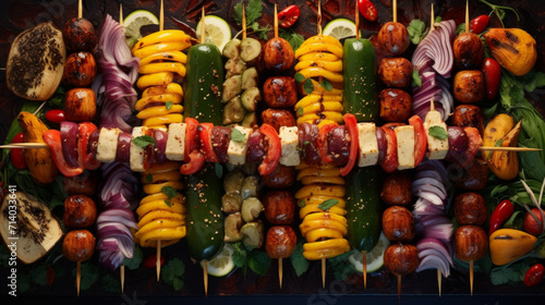 Juicy and succulent kabobs, grilled to perfection for a satisfying Ramadan meal © Textures & Patterns