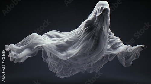 Halloween Ghost on Transparent Background - Spooky Specter