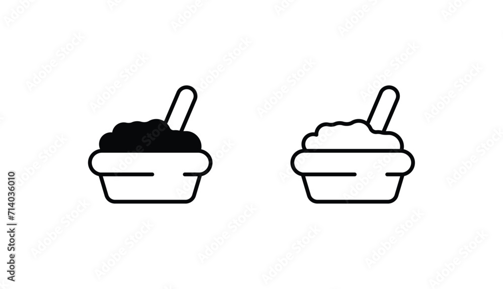Rice icon design with white background stock illustration Rice icon design with white background stock illustration