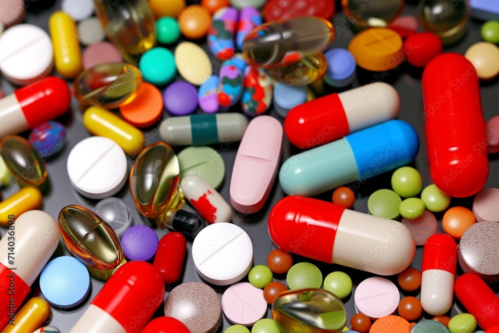 Pills, capsules, tablets, and medication for health, pharmaceutical care, and medical treatment in a closeup image emphasizing white pharmaceuticals and healthcare essentials, vitamins and supplements Pills, capsules, tablets, and medication for health, pharmaceutical care, and medical treatment in a closeup image emphasizing white pharmaceuticals and healthcare essentials, vitamins and supplements