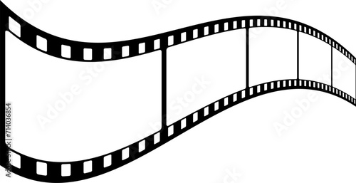 Illustration of the old vintage film strip.