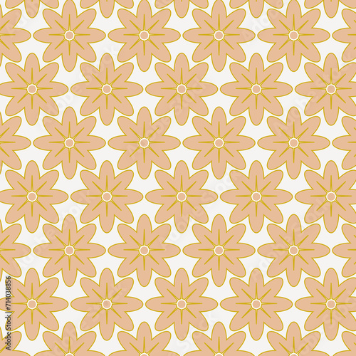 pattern floral background illustration © 祐也 不来方