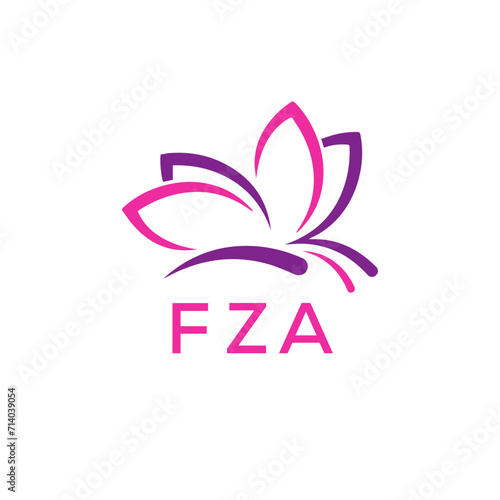 FZA Letter logo design template vector. FZA Business abstract connection vector logo. FZA icon circle logotype. 
