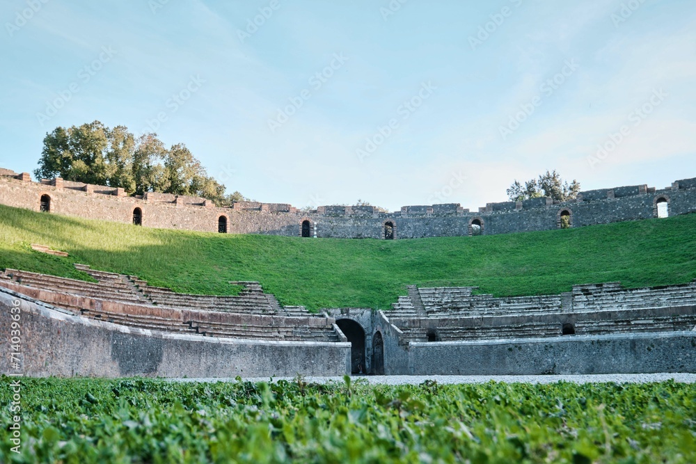 The Amphitheatre of Pompeii is one of the oldest surviving Roman amphitheatres. It is located in the ancient Pompeii