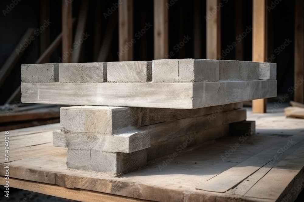 Unfinished Business: Abandoned Construction. Formwork for Foundation Lays in Ruins Amidst Unfinished Business: Abandoned Construction. Formwork for Foundation Lays in Ruins Amidst