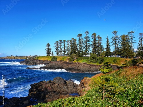 Fototapeta Naklejka Na Ścianę i Meble -  Sea view Kiama Illawarra South coast NSW Australian landscapes