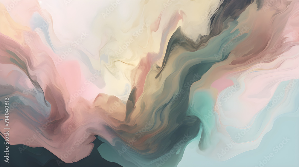 light soft abstract watercolor ink marble pattern background