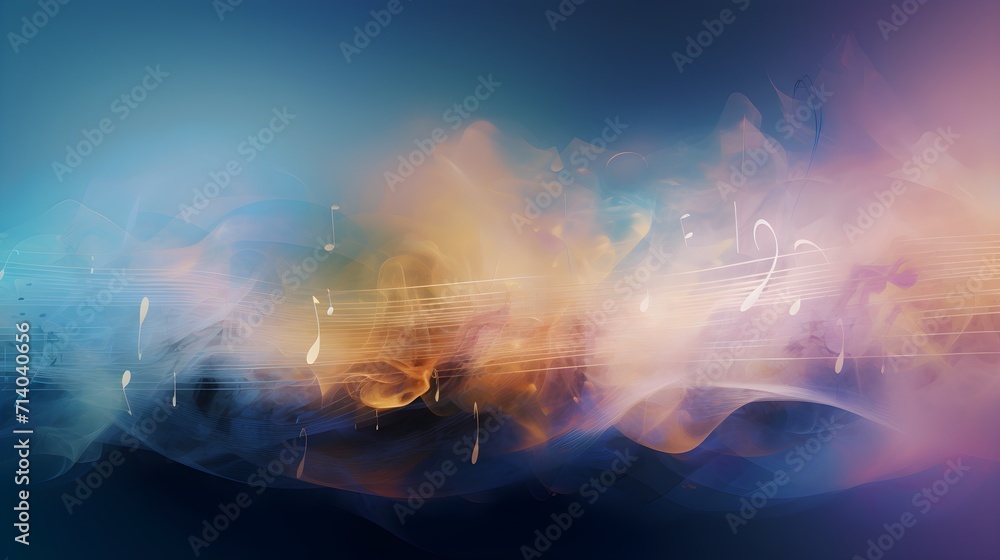 magic of the music mind fantasy abstract background