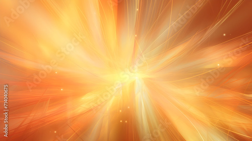 golden yellow orange abstract background with sun rays
