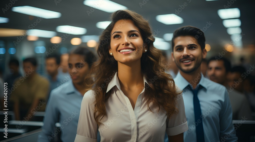 Smiling and confident female executive - profile picture - CEO - business loeader Smiling and confident female executive - profile picture - CEO - business loeader