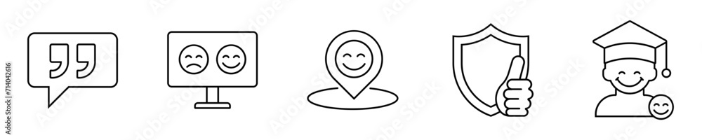 Simple Set of Testimonials Related Vector Line Icons Simple Set of Testimonials Related Vector Line Icons